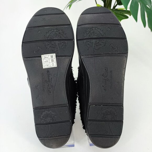 Skechers Woman’s Black Faux Serpa Cozy Camper Fleece Clog Shoes Size 8.5 - Picture 9 of 9